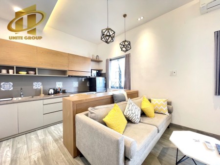 Căn hộ full nội thất, 1 phòng ngủ, cửa sổ thoáng giá chỉ 10 triệu đồng, 45m2