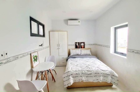 STUDIO THIẾT KẾ HIỆN ĐẠI, CỬA SỔ THOÁNG Q7, 30m2