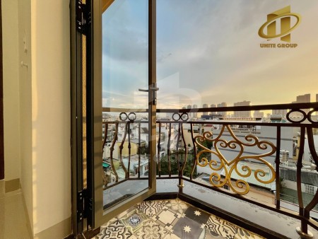 Căn hộ full nội thất, ban công, cửa sổ thoáng gần ĐH Tôn Đức Thắng, Lotte, chợ Tân Quy, 45m2