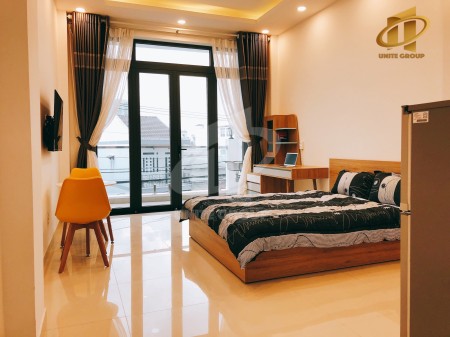 CHDV Studio, full nội thất, ban công cực rộng cực thoáng, view cao, gần chợ Tân Quy, Lotte Mart Q7, 30m2