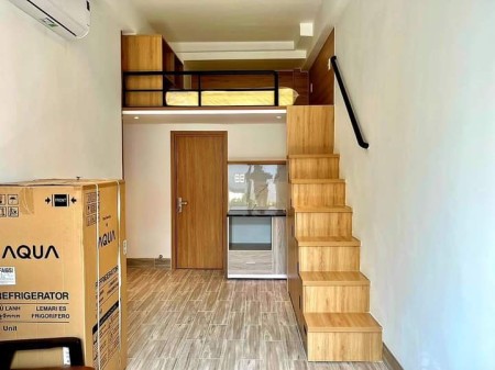 Căn hộ full nội thất, cửa sổ, gần ĐH TDT, Lotte, Rmit, cầu Kênh Tẻ, chùa Kiều Đàm, chợ Tân Quy, 35m2