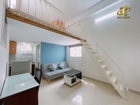 Căn Hộ DUPLEX Cửa sổ full nội thất gần nhà thờ Mẫu Tâm , chợ Tân Quy, 35m2