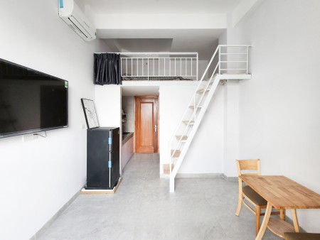 Duplex, gác cao, cửa sổ lớn, có nội thất, Gần TTTM Lotte, 35m2