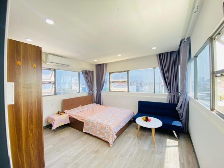 Trống 1 phòng ngủ rộng 30m2 phòng kính view sang xịn mịn Tân Quý, Tân Phú, 30m2
