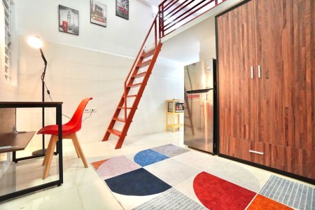 Phòng có gác ở được 4 người, miễn phí xe ngay Tân Sơn Nhì ,Tân Phú, 29m2