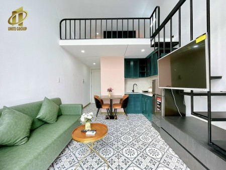 Duplex full nội thất, ban công view thành phố siêu sang, gác cao ngay Lotte Q7, 45m2