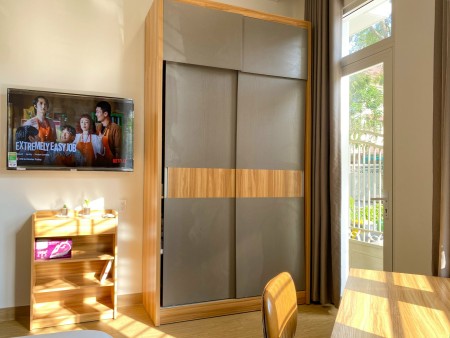 Studio ban công nội thất đầy đủ đường số 8 KDC ven sông Q7, Gần Đh RMIT, ĐH TDT, Cầu Ông Lớn...., 35m2