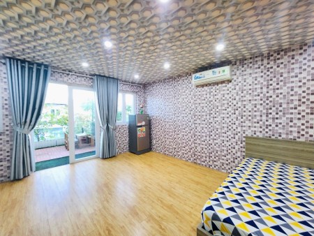 Căn hộ studio có cửa sổ, bancol thoáng mát, sân vườn tại đs1, Phú Thuận, 40m2