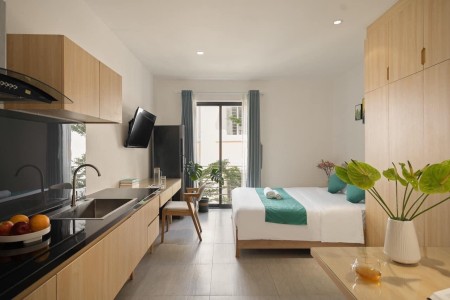Trống sẵn 1PN quận 3. Ban công lớn phòng thoáng mát. Lý chính thắng, 40m2