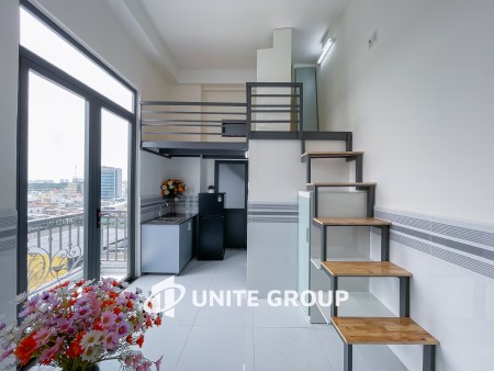 Căn Hộ Gác Ban Công ngay Nguyễn Thị Xiếu Q7 gần cầu Tân Thuận qua Q4 , ĐH Tài Chính - Marketing, 35m2