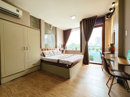 Trống sẵn Studio full nội thất, Ban công, Quận 1, gần Cầu Ông Lãnh, gần Bùi Viện, 35m2