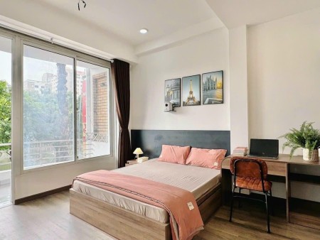 CHO THUÊ GẤP CĂN HỘ FULL NỘI THẤT 1 phòng ngủ, ban công rộng 35m2 quận 7 - gần quận 4-8, 35m2