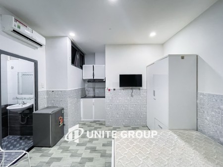 Căn hộ studio đẹp tone xám trắng Tân Phú q7 gần Chợ Tân Mỹ, BigC, Crescent Mall, Bệnh viện FV, 30m2
