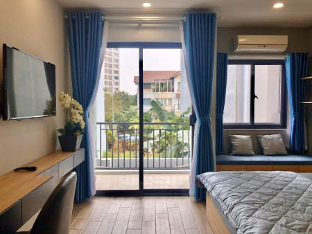 CĂN HỘ 1PN BAN CÔNG THIẾT KẾ SANG TRỌNG ĐẦY ĐỦ NỘI THẤT TẠI TRẦN TRỌNG CUNG Q7, 30m2