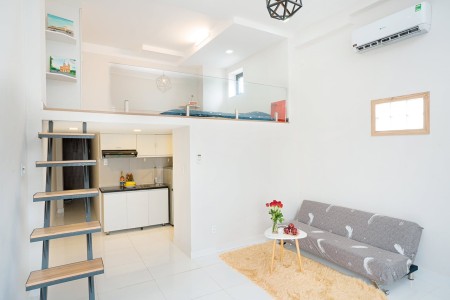 Cho thuê căn hộ Duplex gác cao M8 đầy đủ tiện nghi ngay trung tâm Q7, 40m2