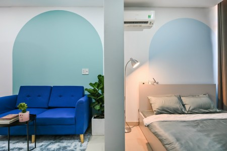 Trống lại căn hộ 1PN, Q1, ban công, thang máy gần chợ Tân Định, CV Lê Văn Tám, 45m2