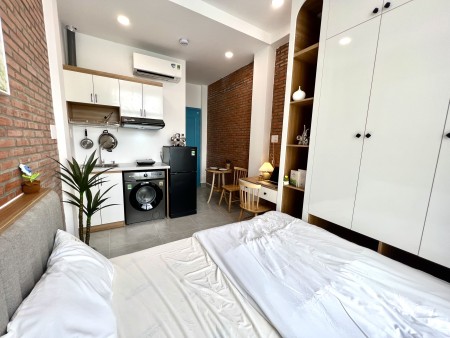 Cao cấp phòng như hình tách bếp và phòng ngủ riêng biệt khu vực gần sân bay ,công viên HVT, 38m2