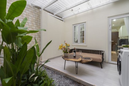 Căn hộ 1PN, sân vườn, Q1, máy giặt, sấy riêng gần chợ Bến Thành, CV Tao Đàn, Takashimaya, 45m2