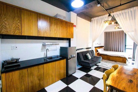 Cho thuê căn hộ 1PN Trần Xuân Soạn Q7 gần Lotte, gần Q4, Q1 chỉ hơn 6 full nội thất, 35m2