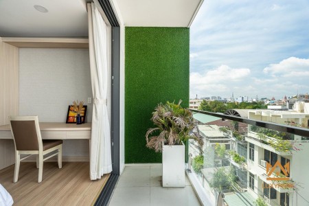 Cho thuê căn hộ 1PN, Q1, ban công, gần chợ Tân Định, CV Lê Văn Tám, cầu Trần Khánh Dư, 45m2