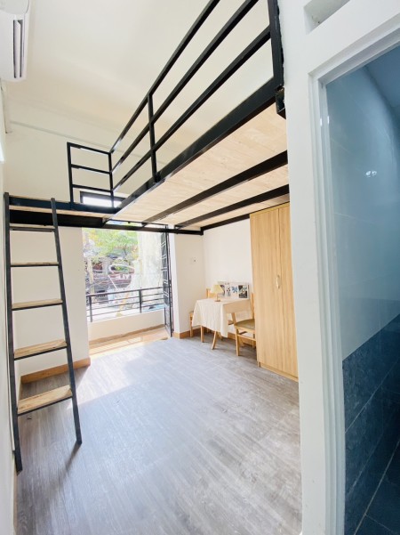 Trống phòng ở liền_Ban công riêng_Full nội thất_Gần kế Phan Văn Trị, 30m2