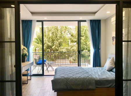 CHO THUÊ CĂN HỘ 1PN1PK BAN CÔNG FULL NỘI THẤT NGAY TRUNG TÂM Q7, 60m2