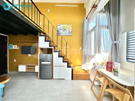 Căn hộ Duplex ban công full NT gần Đh Tài Chính Marketing, Kcx Tân Thuận Q7, 35m2