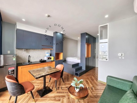 Căn Hộ 1PN + 1PK BAN CÔNG LỚN Không gian rộng gần ĐH Tài chính marketing, coopmart huỳnh tấn phát, 40m2