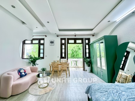 Studio ban công rộng thoáng gió đầy đủ tiện nghi gần TĐT, RMIT, NTT, SCVIVO ... ở Khu dân cư ven s, 40m2
