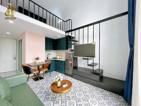 Trống sẵn căn Duplex như hình full nội thất, thoáng mát, ánh sáng cả ngày view đẹp, gần Lotte, kcx, 40m2