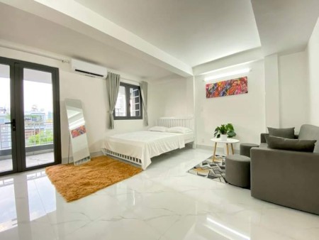STUDIO BANCON full nội thất máy giặt riêng gần chợ Tân Kiểng , cầu chữ Y, 25m2