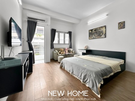 Cho thuê căn hộ 1PN, Q1, ban công, máy giặt riêng, gần CV Lê Văn Tám, chợ Tân Định, cầu Bông, 45m2