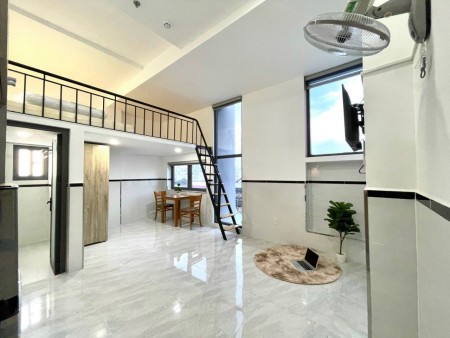 Căn hộ có gác, máy giặt riêng, gần TDT, RMIT, điện nước nhà nước Q7, 38m2