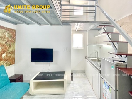 căn gác lửng đầy đủ nội thất có máy giặt riêng tiện lợi Bình Thuận, Q7gần KCX Tân Thuận, ĐH UFM, c…, 35m2