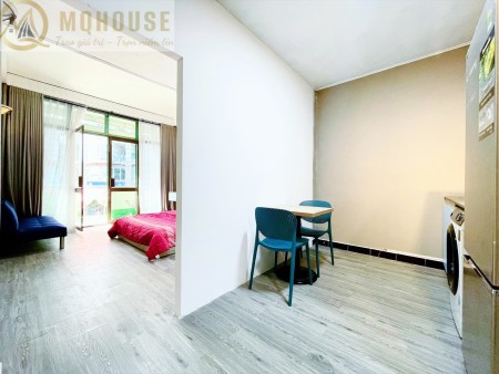 Cho thuê căn hộ studio Q3, ban công, tách bếp, gần chợ Tân Định, CV Lê Văn Tám, cầu Kiệu, 40m2