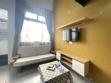 CHDV DUPLEX GÁC CAO BAN CÔNG LỚN FULL NT GẦN CẦU TÂN THUẬN QUẬN 7, 40m2