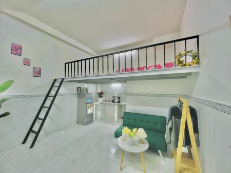 Phòng trọ gác cao m7 - ở 5 người - Gần ngã tư Bảy Hiền, Tân Bình, 35m2