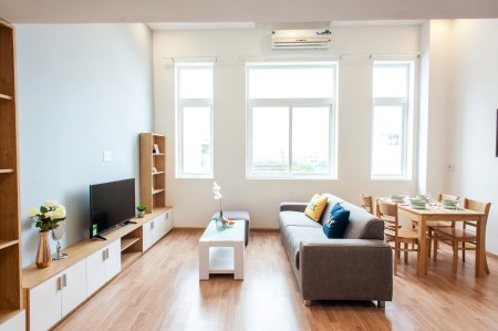 Cho thuê căn hộ có gác, Q4 gần ĐH. Luật, cầu Ông Lãnh, cầu Calmette, CV Khánh Hội, 70m2