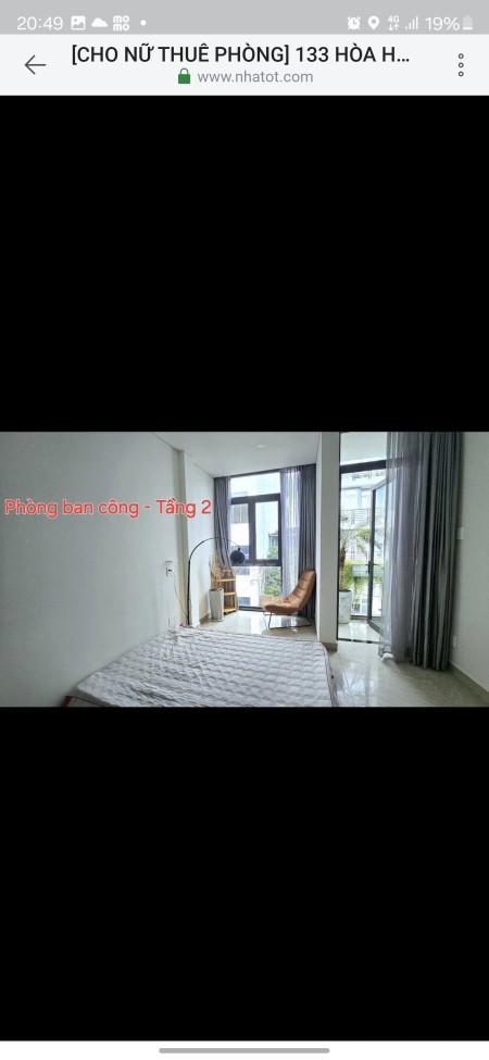 Trống 2 phòng vào ở liền, ở tối đa 2 người[Chỉ cho nữ thuê], 35m2