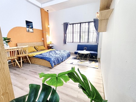 Căn hộ studio đầy đủ nội thất, chỉ việc xách vali vào ở, Ngay đường Bình Giã thuận tiện di chuyển, 35m2