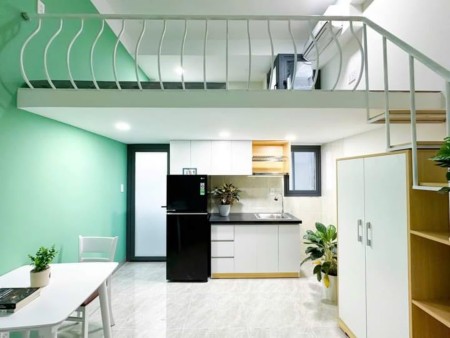 Phòng DUPLEX gác cao, đầy đủ nội thất ở Quận 7. Gần TDTU, UFM, 35m2
