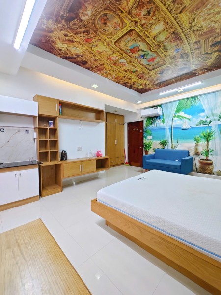 Cho Thuê Studio phòng siêu đẹp rộng 35m2 cách Bùi Viện chỉ vài bước chân đường Trần Đình xu, 35m2