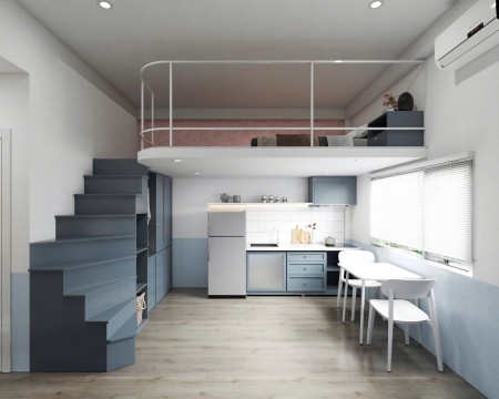 Căn hộ duplex gác có cửa sổ lớn mới gần ngay cv Hoàng Văn Thụ, 45m2