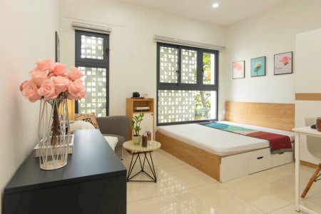 Studio Tách Bếp Full Nội Thất Siêu Xinh Ngay Trung Tâm, 28m2