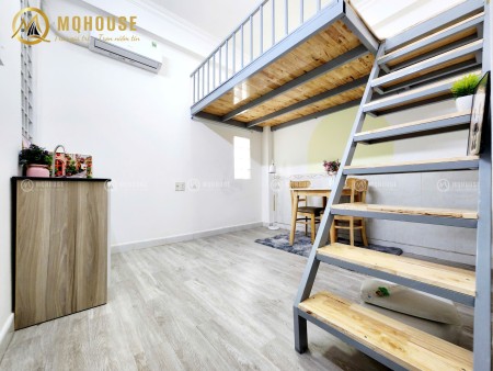 Phòng mới xây full nội thất gác cao, cửa sổ thoáng - ngay Cộng Hòa, Hoàng Hoa Thám Tân Bình, 30m2