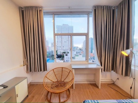 Studio cửa sổ lớn, full nội thất ngay Hoàng Sa, Q3 gần Chùa Vĩnh Nghiêm, Chùa Pháp Hoa, 35m2