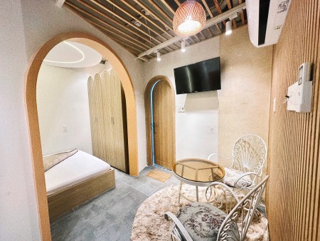 Quận 8 có căn hộ dịch vụ 1 phòng ngủ full nội thất cực xịn, 38m2