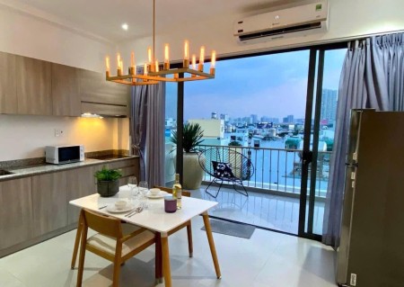 Căn hộ 1PN full nội thất, không gian rộng, ban công siêu thoáng gần ĐH RMIT, ĐH TDT, Lotte, 40m2