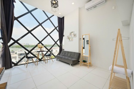 CHO THUÊ PHÒNG DUPLEX FULL NỘI THẤT NGAY CHÂN CẦU TÂN THUẬN, GẦN KCX TÂN THUẬN, ĐH UFM, 45m2
