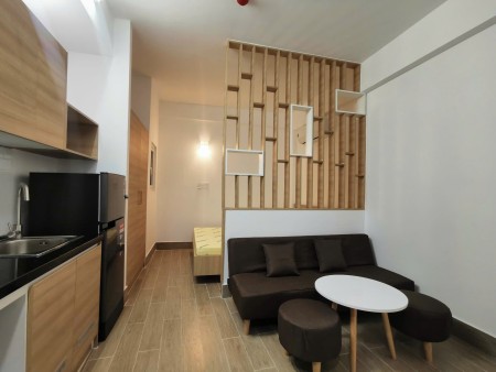 PHÒNG STUDIO tách bếp thiết kế hiện đại tại QUẬN 7, 25m2